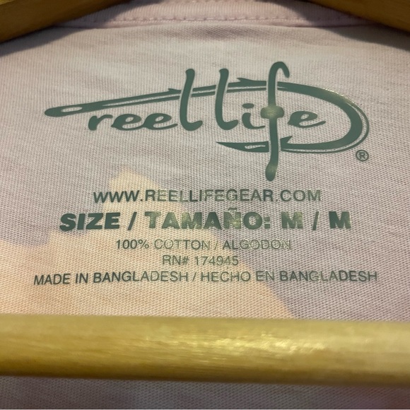 Reel Life Winsome Orchid Tee - Size Medium - Picture 4 of 5